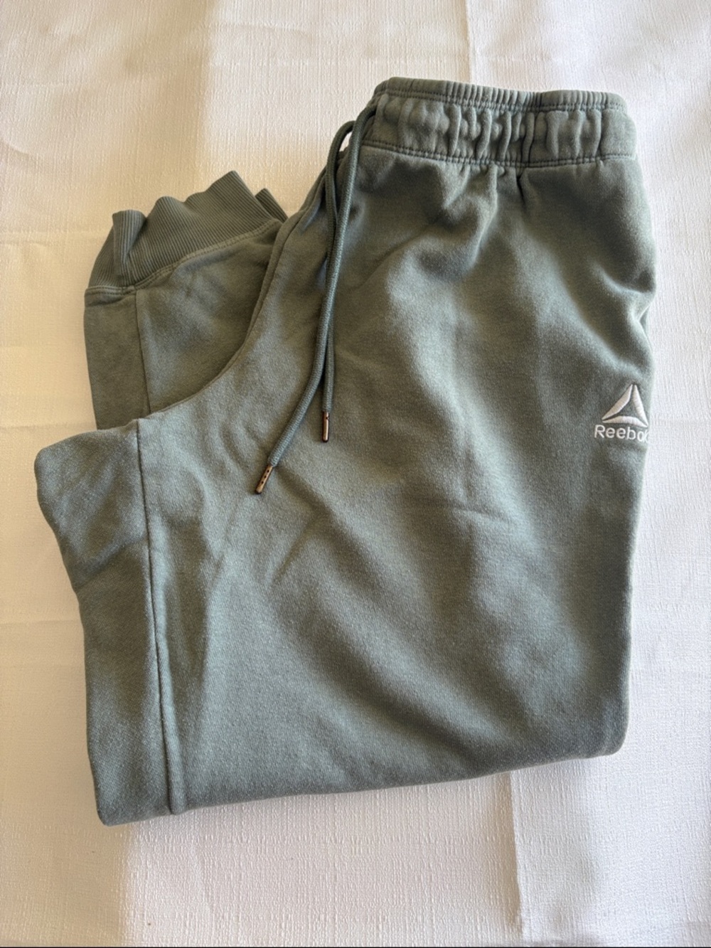 Reebok Men’s Olive Drawstring Fleece Joggers #27